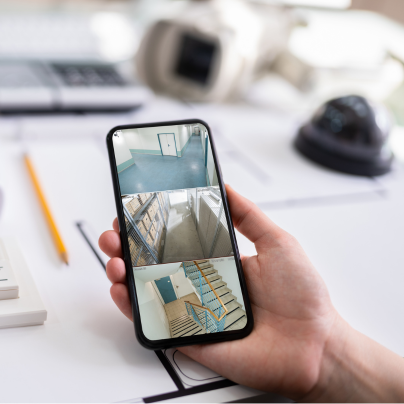 Brownsville security camera feed on cell phone